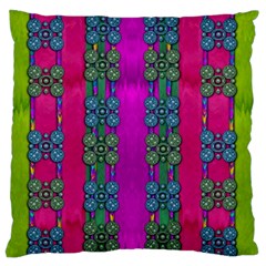 Flowers In A Rainbow Liana Forest Festive Standard Flano Cushion Case (one Side)