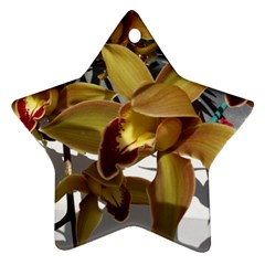 Orchids  1 1 Star Ornament (two Sides) by bestdesignintheworld