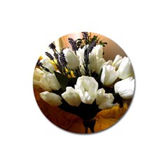 Tulips 1 3 Magnet 3  (round) by bestdesignintheworld