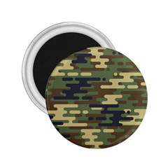 Curve Shape Seamless Camouflage Pattern 2 25  Magnets