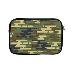 Curve Shape Seamless Camouflage Pattern Apple Ipad Mini Zipper Cases