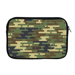 Curve Shape Seamless Camouflage Pattern Apple Macbook Pro 17  Zipper Case