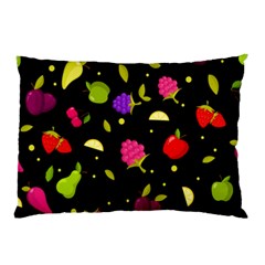 Vector Seamless Summer Fruits Pattern Colorful Cartoon Background Pillow Case (two Sides)