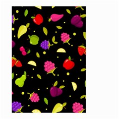 Vector Seamless Summer Fruits Pattern Colorful Cartoon Background Small Garden Flag (two Sides)