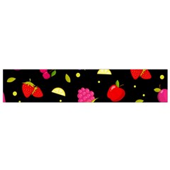 Vector Seamless Summer Fruits Pattern Colorful Cartoon Background Small Flano Scarf