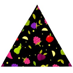 Vector Seamless Summer Fruits Pattern Colorful Cartoon Background Wooden Puzzle Triangle by Vaneshart