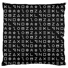 Memphis Seamless Patterns Large Flano Cushion Case (two Sides)