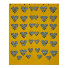 Butterfly Cartoons In Hearts Shower Curtain 60  X 72  (medium)  by pepitasart