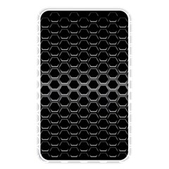 Black Metallic Hexagon Mesh Pattern Background Memory Card Reader (rectangular) by Vaneshart