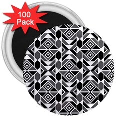 Graphic Design Decoration Abstract Seamless Pattern 3  Magnets (100 Pack)