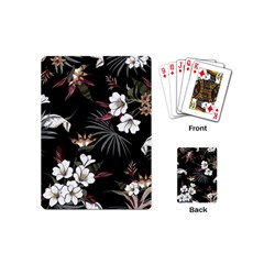 Beautiful Artistic Dark Tropical Pattern Playing Cards Single Design (mini)