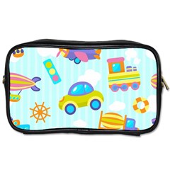 Transport Toy Seamless Pattern Toiletries Bag (one Side)