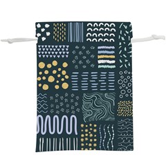 Mixed Background Patterns  Lightweight Drawstring Pouch (xl)