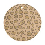 Leopard Print Round Ornament (Two Sides) Back