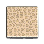 Leopard Print Memory Card Reader (Square 5 Slot) Front