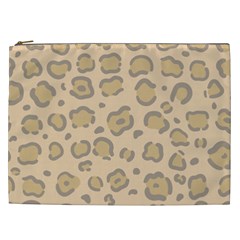 Leopard Print Cosmetic Bag (xxl) by Sobalvarro