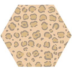 Leopard Print Wooden Puzzle Hexagon by Sobalvarro