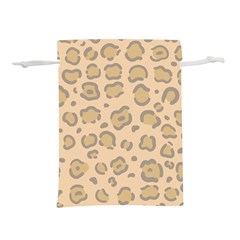 Leopard Print Lightweight Drawstring Pouch (l) by Sobalvarro