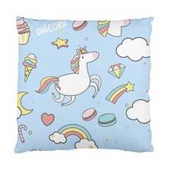 Unicorn Seamless Pattern Background Vector Standard Cushion Case (two Sides) by Sobalvarro
