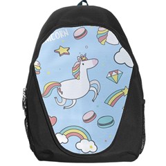 Unicorn Seamless Pattern Background Vector Backpack Bag by Sobalvarro