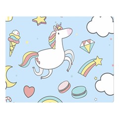 Unicorn Seamless Pattern Background Vector Double Sided Flano Blanket (large)  by Sobalvarro