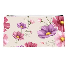 Vector Hand Drawn Cosmos Flower Pattern Pencil Cases by Sobalvarro