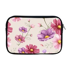 Vector Hand Drawn Cosmos Flower Pattern Apple Macbook Pro 17  Zipper Case by Sobalvarro