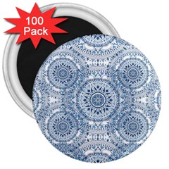 Boho Pattern Style Graphic Vector 3  Magnets (100 Pack) by Sobalvarro