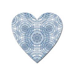 Boho Pattern Style Graphic Vector Heart Magnet by Sobalvarro