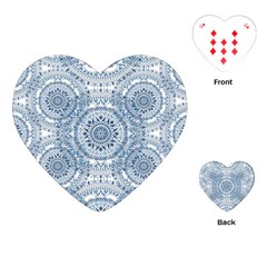 Boho Pattern Style Graphic Vector Playing Cards Single Design (heart) by Sobalvarro