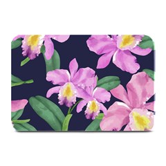 Vector Hand Drawn Orchid Flower Pattern Plate Mats by Sobalvarro