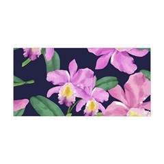 Vector Hand Drawn Orchid Flower Pattern Yoga Headband by Sobalvarro