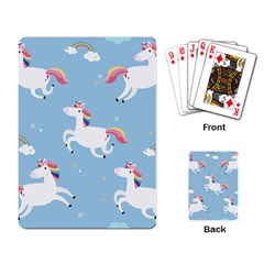 Unicorn Seamless Pattern Background Vector (2) Playing Cards Single Design (rectangle) by Sobalvarro