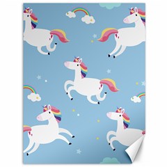 Unicorn Seamless Pattern Background Vector (2) Canvas 36  X 48  by Sobalvarro