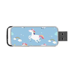 Unicorn Seamless Pattern Background Vector (2) Portable Usb Flash (one Side) by Sobalvarro