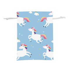 Unicorn Seamless Pattern Background Vector (2) Lightweight Drawstring Pouch (s) by Sobalvarro