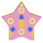 Pop Art Pineapple Seamless Pattern Vector Ornament (Star) Front