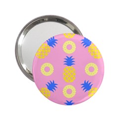 Pop Art Pineapple Seamless Pattern Vector 2 25  Handbag Mirrors by Sobalvarro