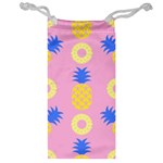 Pop Art Pineapple Seamless Pattern Vector Jewelry Bag Front