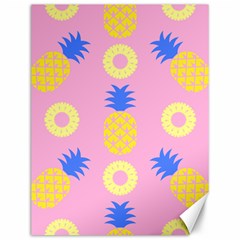 Pop Art Pineapple Seamless Pattern Vector Canvas 12  X 16  by Sobalvarro