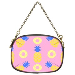 Pop Art Pineapple Seamless Pattern Vector Chain Purse (two Sides) by Sobalvarro