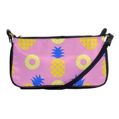 Pop Art Pineapple Seamless Pattern Vector Shoulder Clutch Bag by Sobalvarro