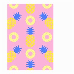 Pop Art Pineapple Seamless Pattern Vector Small Garden Flag (two Sides) by Sobalvarro