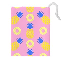 Pop Art Pineapple Seamless Pattern Vector Drawstring Pouch (4xl) by Sobalvarro