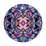 Marble Texture Print Fashion Style Patternbank Vasare Nar Abstract Trend Style Geometric Ornament (Round) Front