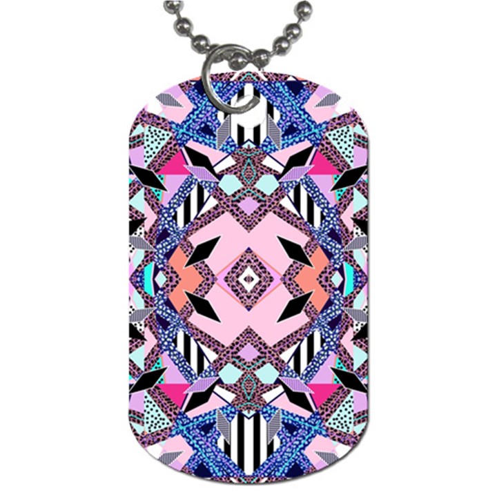 Marble Texture Print Fashion Style Patternbank Vasare Nar Abstract Trend Style Geometric Dog Tag (Two Sides)
