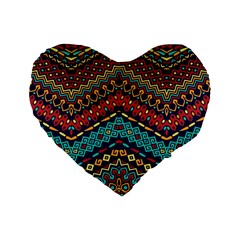 Ethnic  Standard 16  Premium Heart Shape Cushions by Sobalvarro