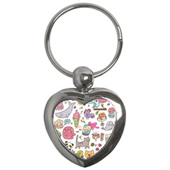 Set Kawaii Doodles Key Chain (heart) by Vaneshart