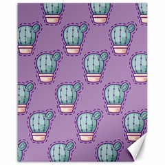 Seamless Pattern Patches Cactus Pots Plants Canvas 16  X 20  by Vaneshart