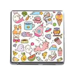 Set Kawaii Doodles Memory Card Reader (square 5 Slot) by Vaneshart